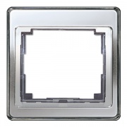 Рамка для вертикальной и горизонтальной установки 1-ая Jung SL500 Серебро