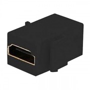 Разъем видео HDMI, контакты с золотым напыленим Fede Черный