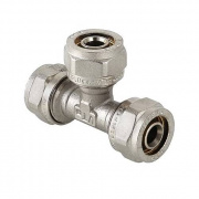 Тройник VALTEC VTm.331 - 16 (винтовой, для металлопластиковых труб)