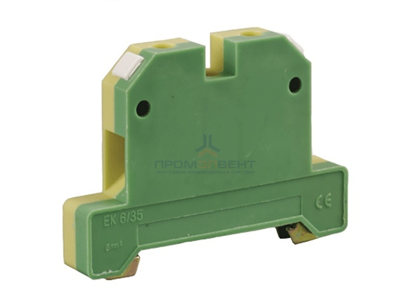 Клеммник IEK ЗНИ-6PEN-6мм2  50А желто-зеленый  (20шт. в упак.)